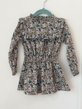 Emile et Ida Liberty Ruffle Yoke Dress